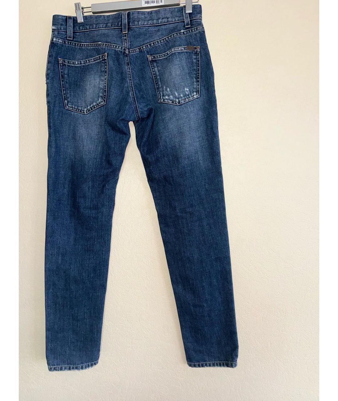 DOLCE&GABBANA Синие хлопковые джинсы скинни, фото 2