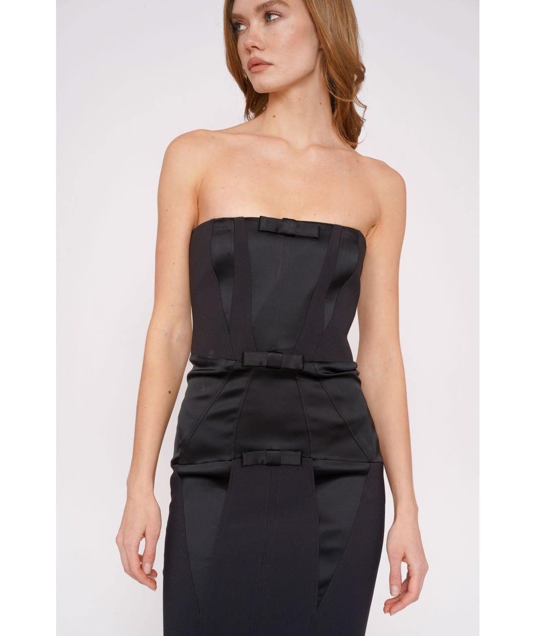 ELISABETTA FRANCHI Черное вечернее платье, фото 4