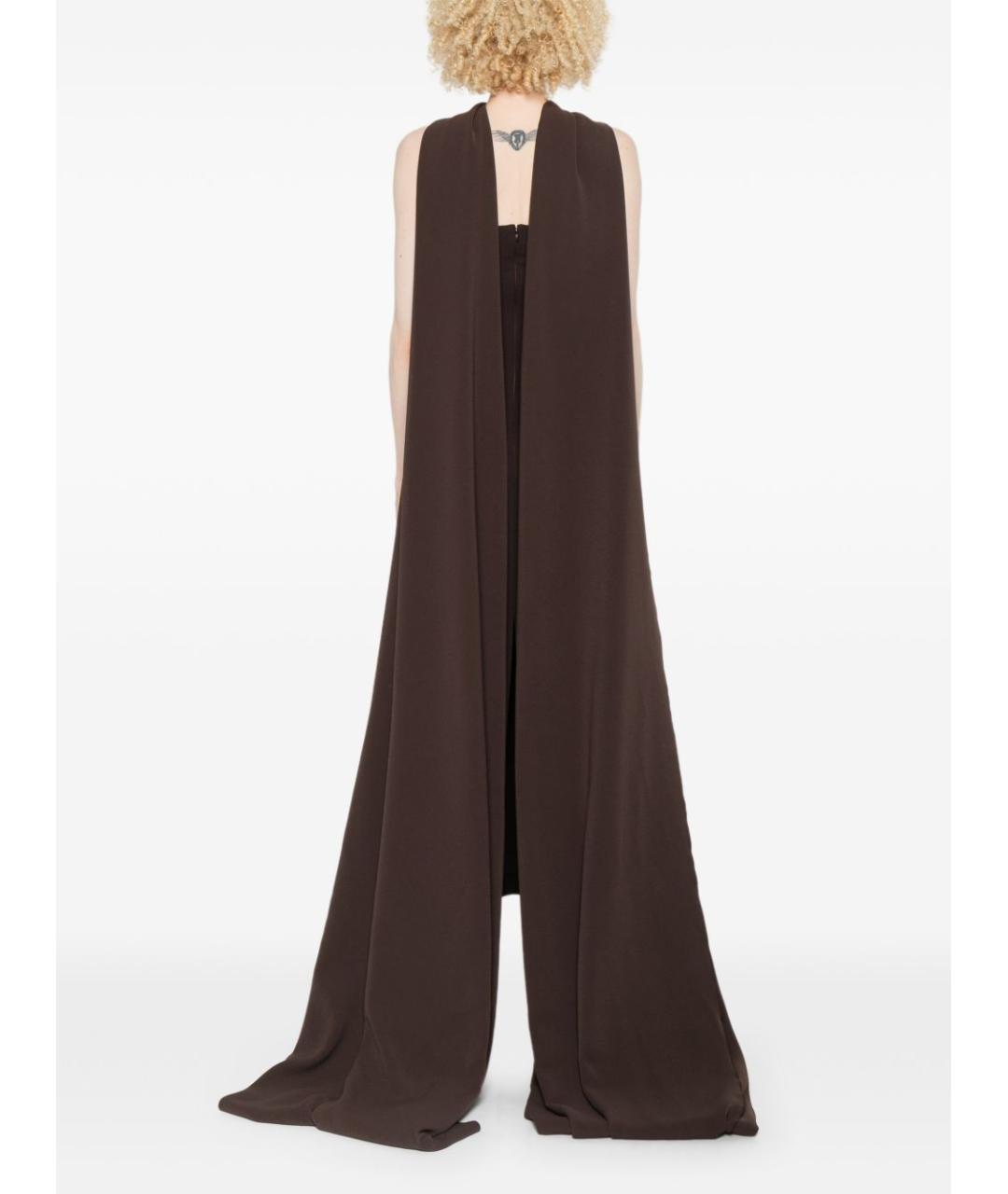 SOLACE LONDON Коричневое вечернее платье, фото 6