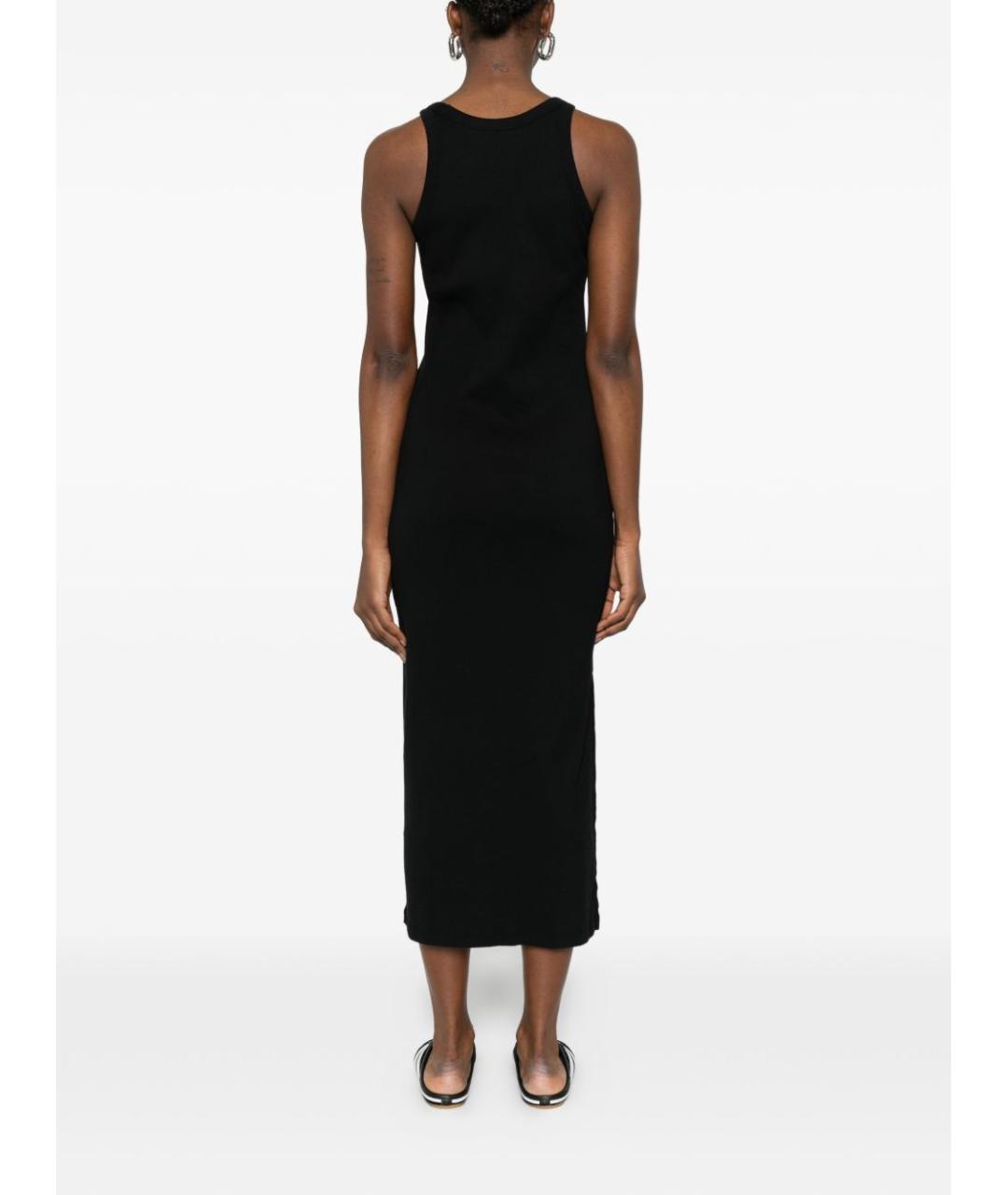 MAISON KITSUNE Черное хлопковое повседневное платье, фото 5