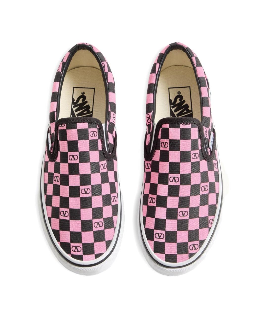 VALENTINO Розовые текстильные слипоны, фото 3