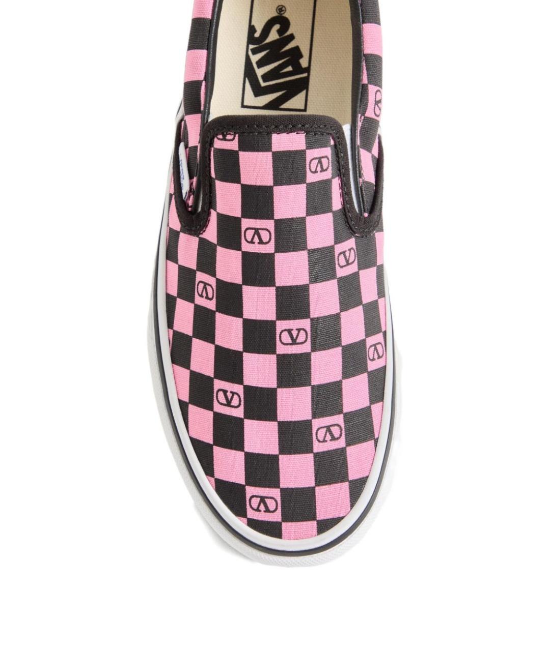 VALENTINO Розовые текстильные слипоны, фото 5