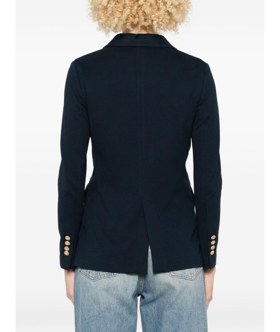 CIRCOLO 1901 Синий хлопковый жакет/пиджак, фото 2