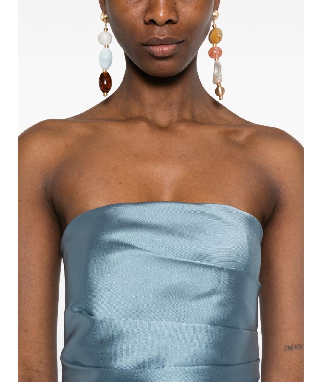 SOLACE LONDON Голубое вечернее платье, фото 2