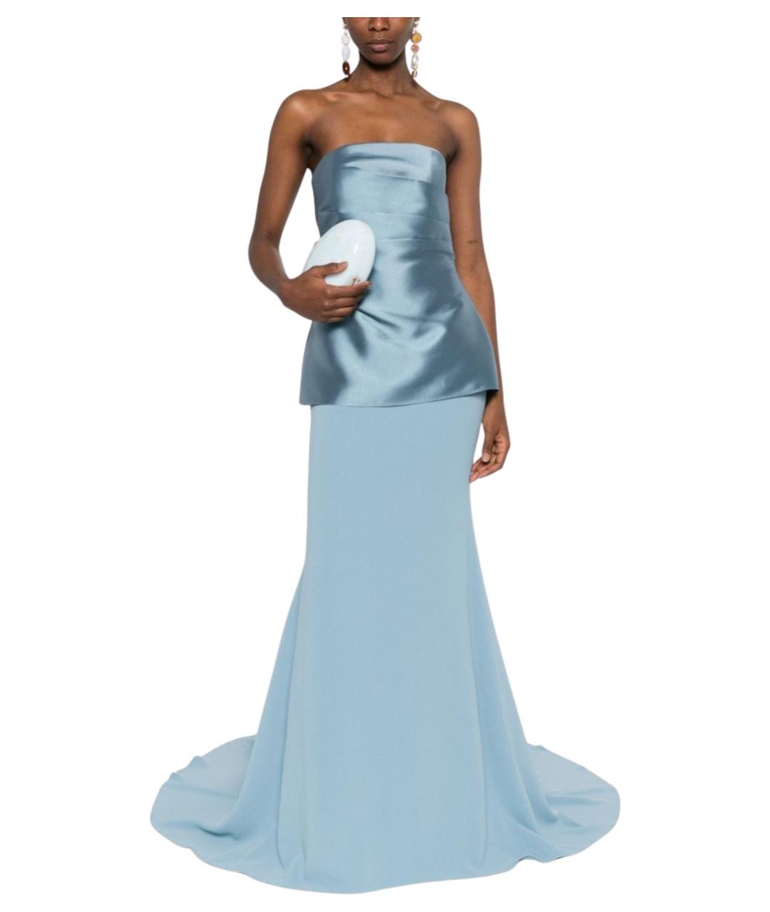 SOLACE LONDON Голубое вечернее платье, фото 1