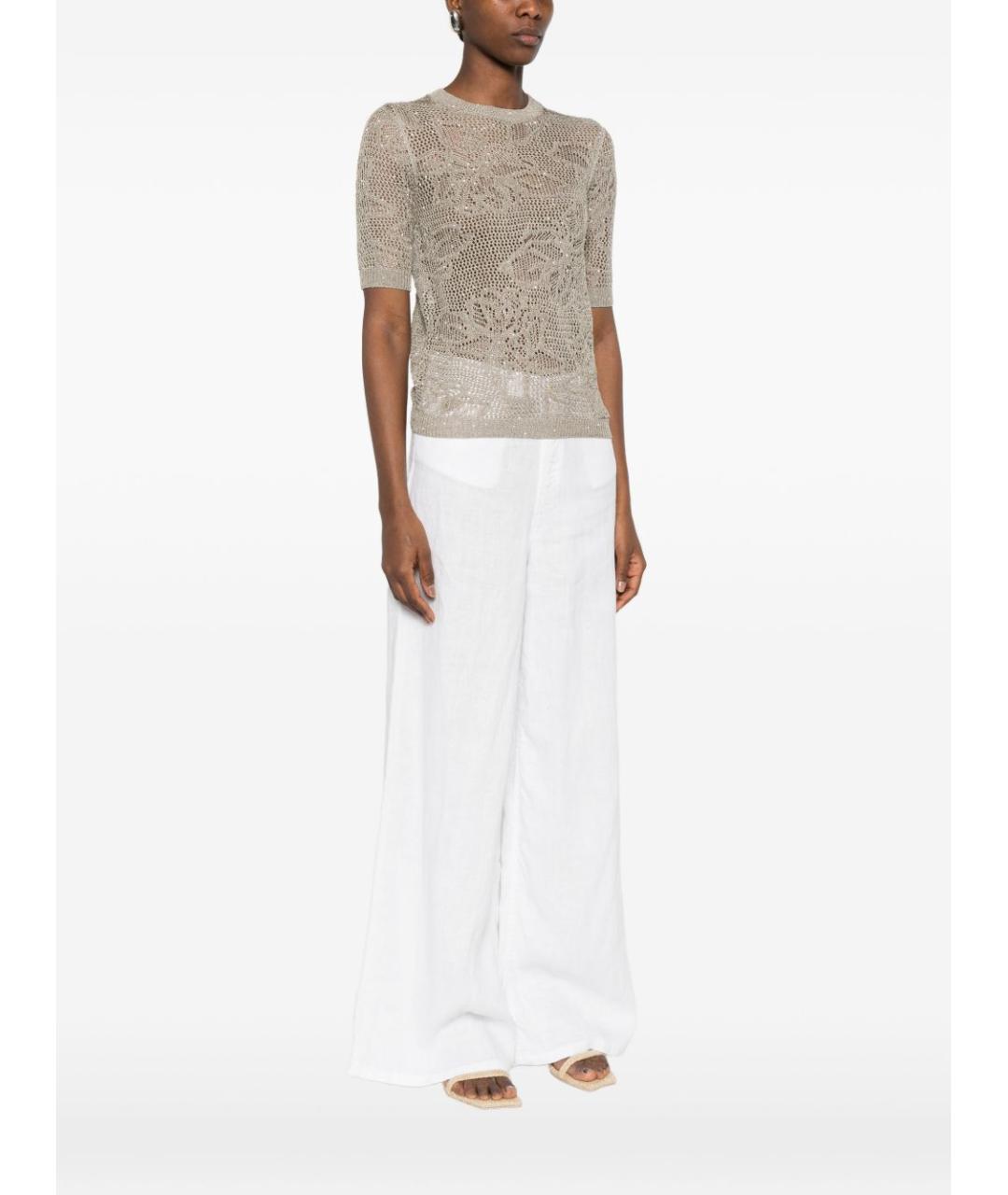 FABIANA FILIPPI Хаки футболка, фото 3