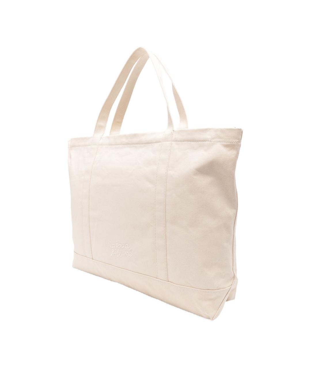 MAISON KITSUNE Бежевая сумка тоут, фото 2