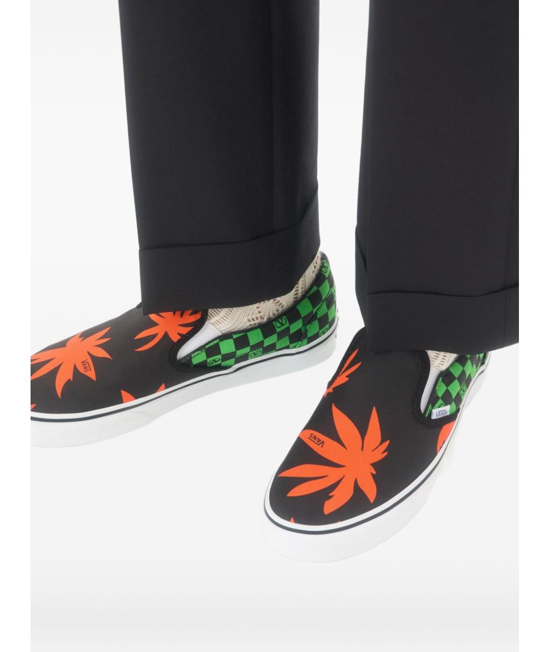 VALENTINO Мульти текстильные слипоны, фото 2