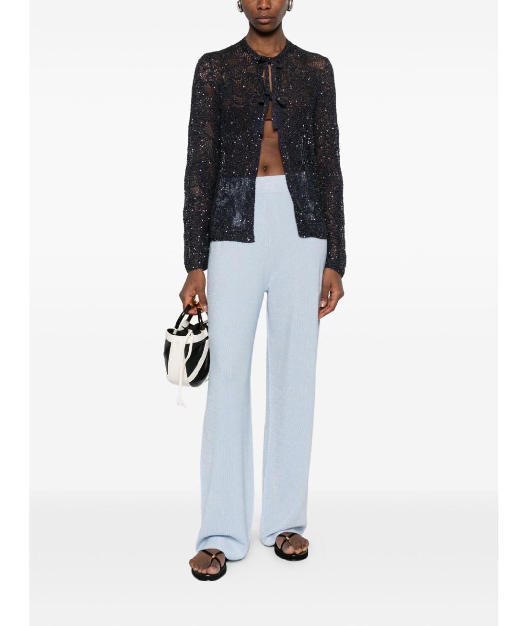 FABIANA FILIPPI Голубые прямые брюки, фото 3