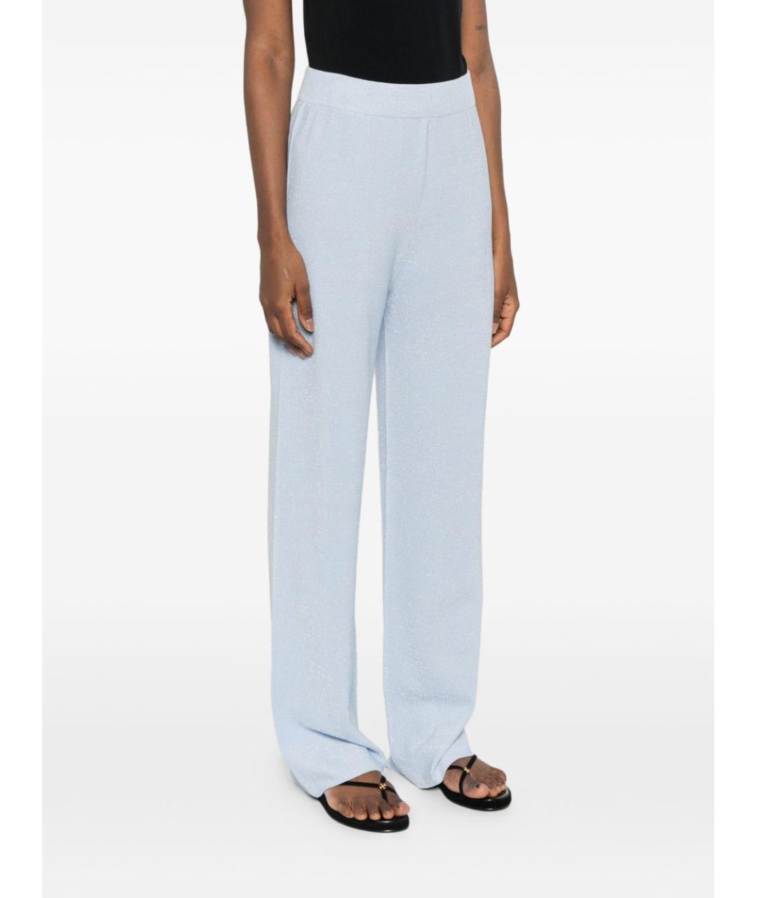 FABIANA FILIPPI Голубые прямые брюки, фото 4
