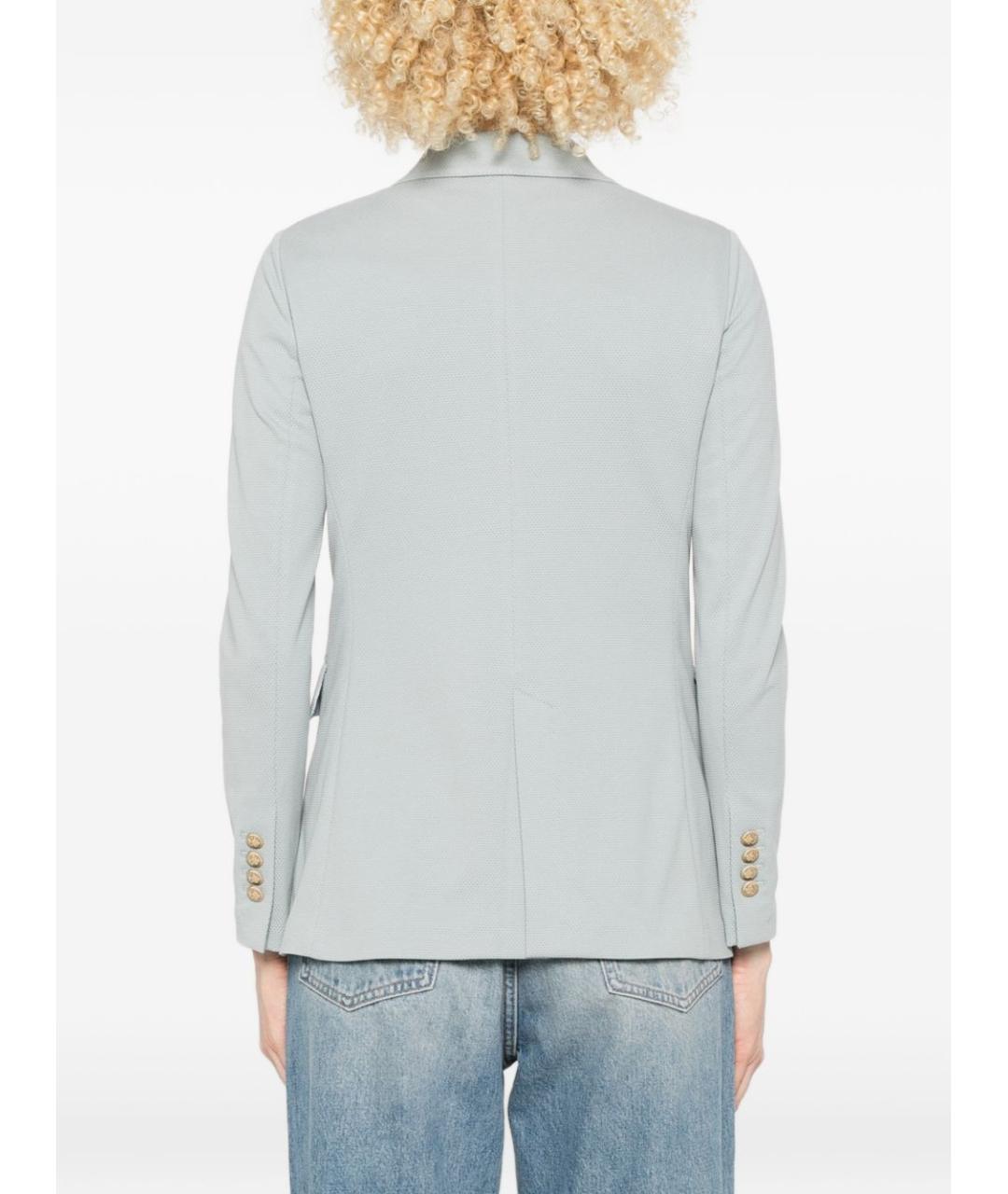 CIRCOLO 1901 Голубой хлопковый жакет/пиджак, фото 2