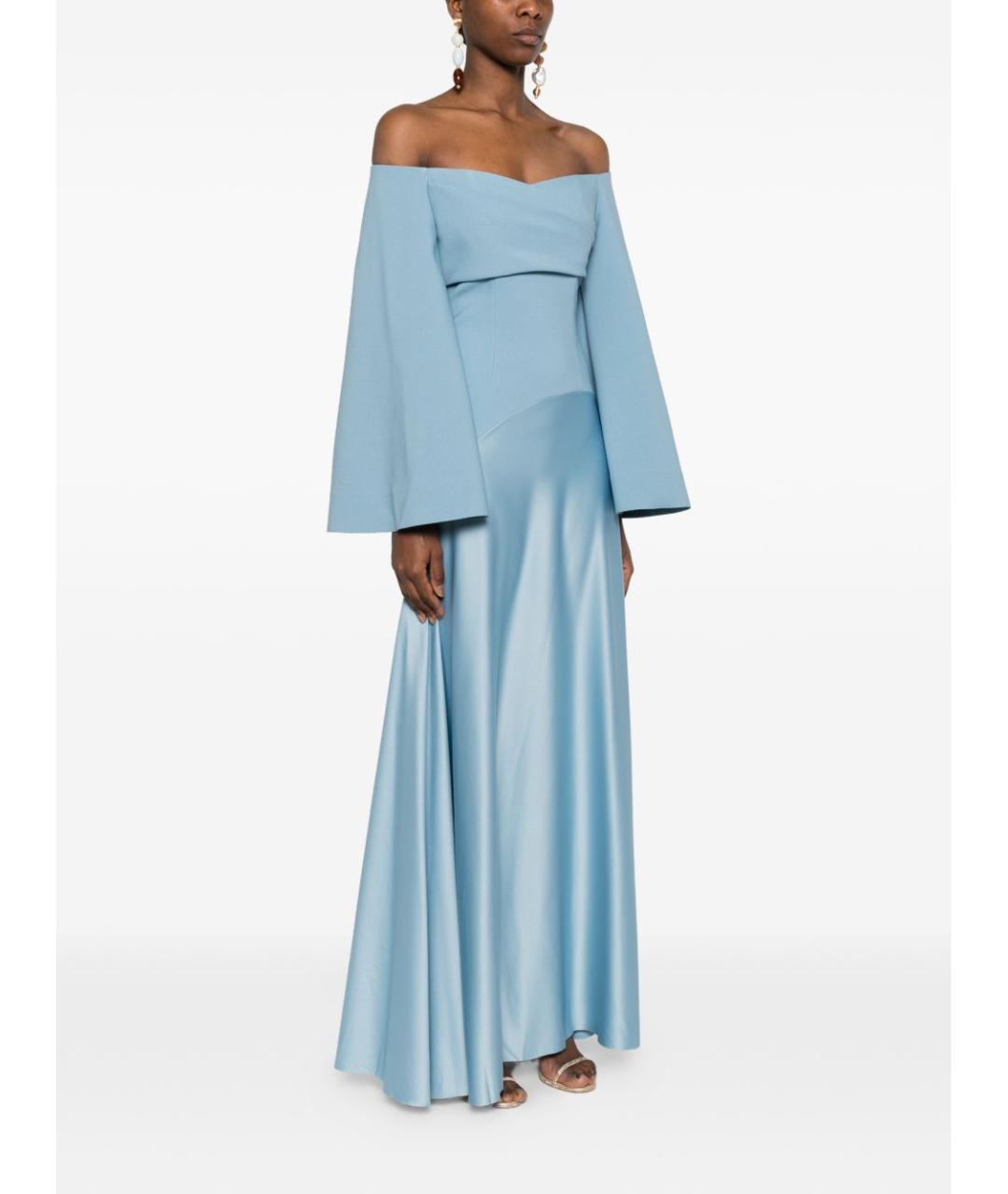 SOLACE LONDON Голубое вечернее платье, фото 4