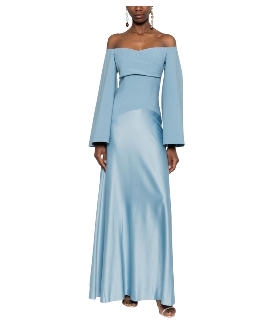 SOLACE LONDON Голубое вечернее платье, фото 1