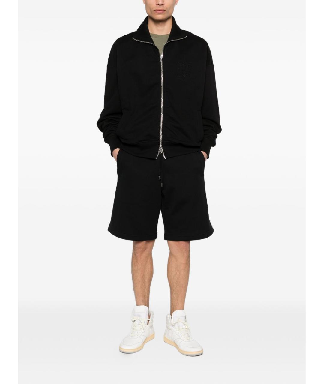 MAISON KITSUNE Черные хлопковые шорты, фото 3