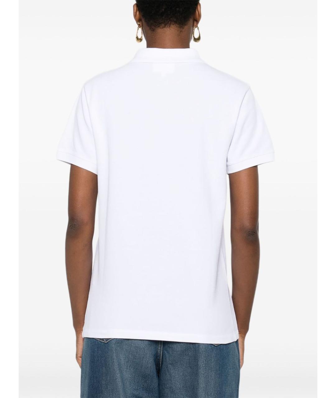 MAISON KITSUNE Белая хлопковая футболка, фото 5