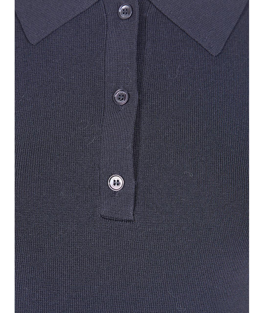 SEVENTY Черная вискозная футболка, фото 3