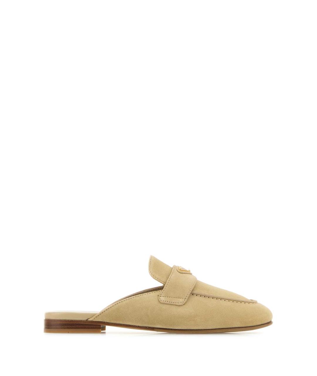 PRADA Бежевые замшевые мюли, фото 1