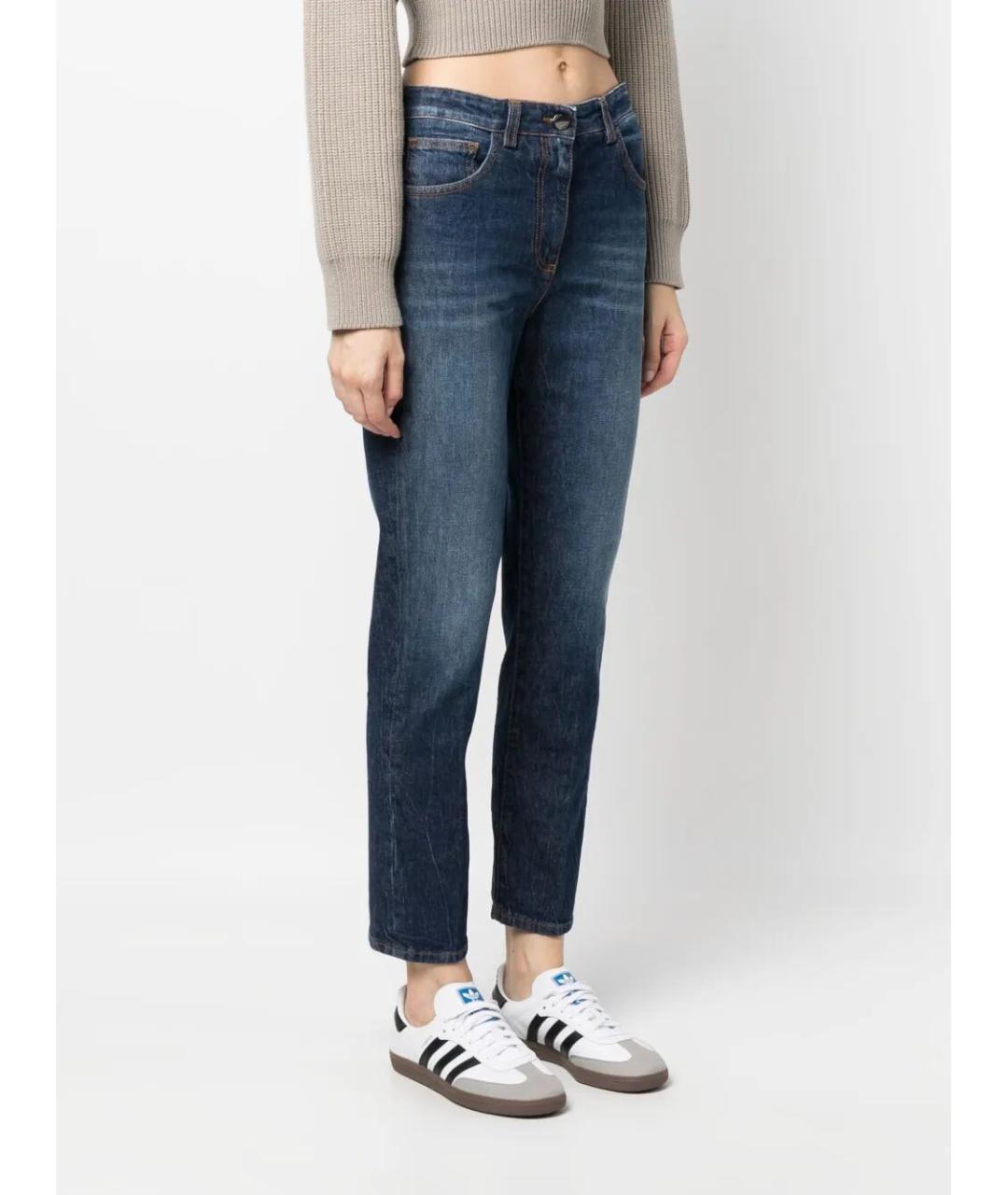 SEVENTY Синие хлопковые джинсы слим, фото 5