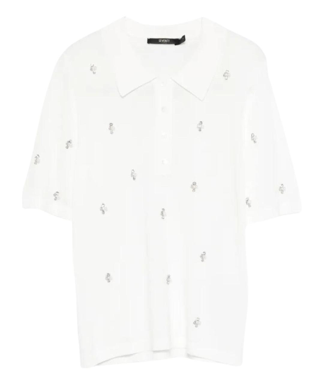 SEVENTY Белая вискозная футболка, фото 1