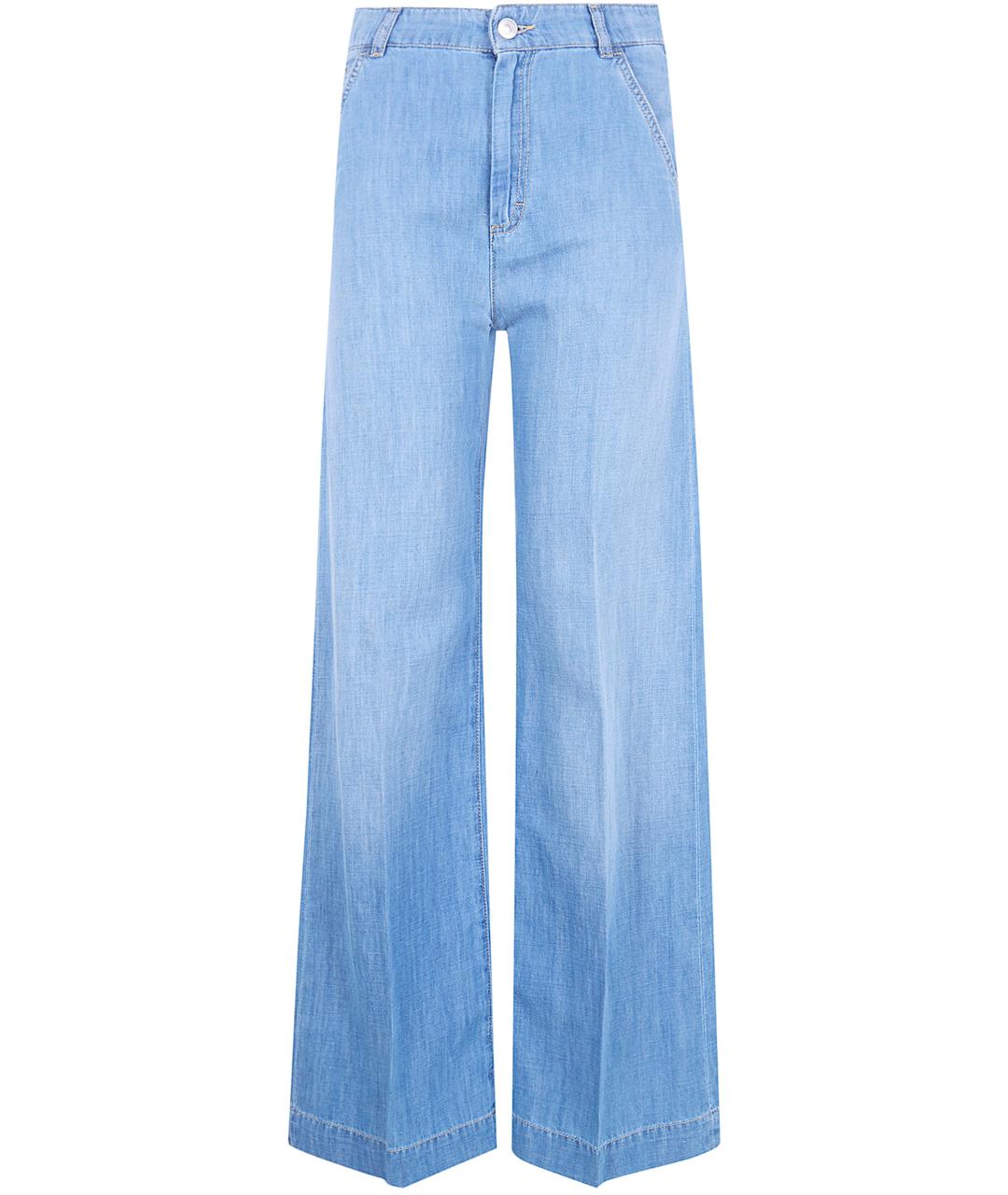 SEVENTY Синие хлопковые прямые джинсы, фото 1