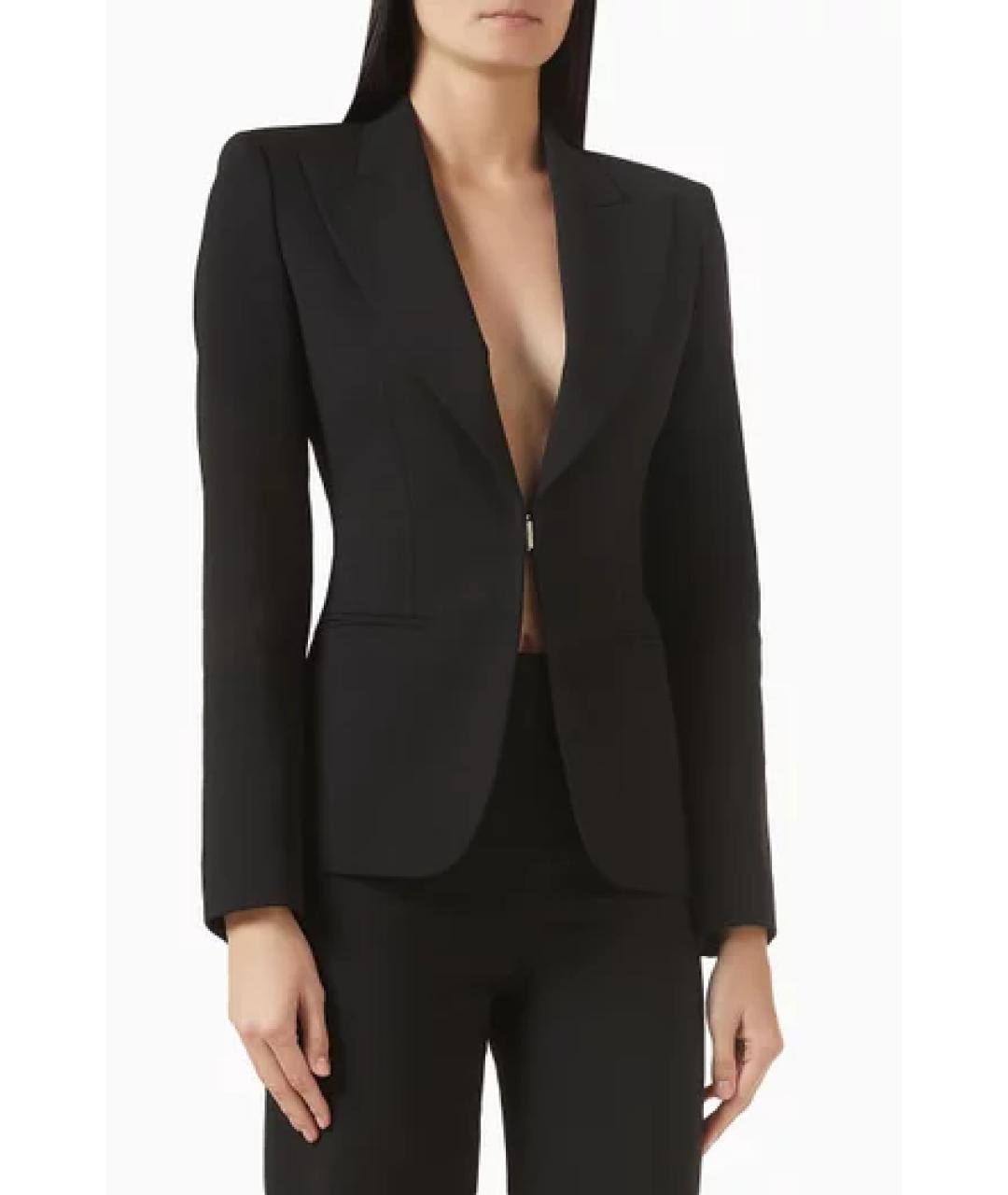 GUCCI Черный шерстяной жакет/пиджак, фото 3