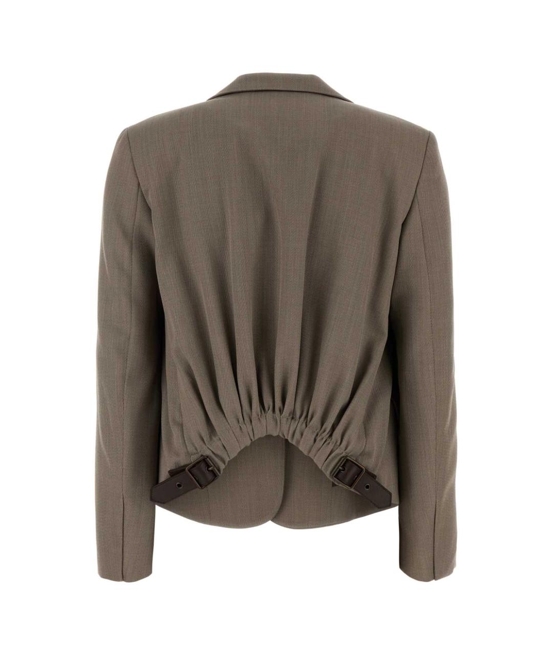 LOEWE Бежевый шерстяной жакет/пиджак, фото 2