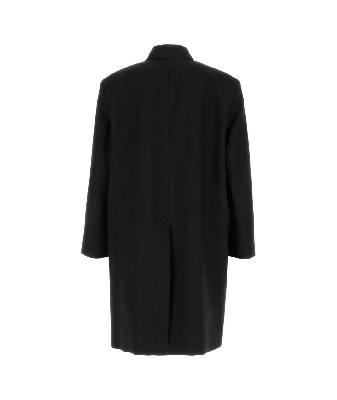 GUCCI Черное полиэстеровое пальто, фото 2