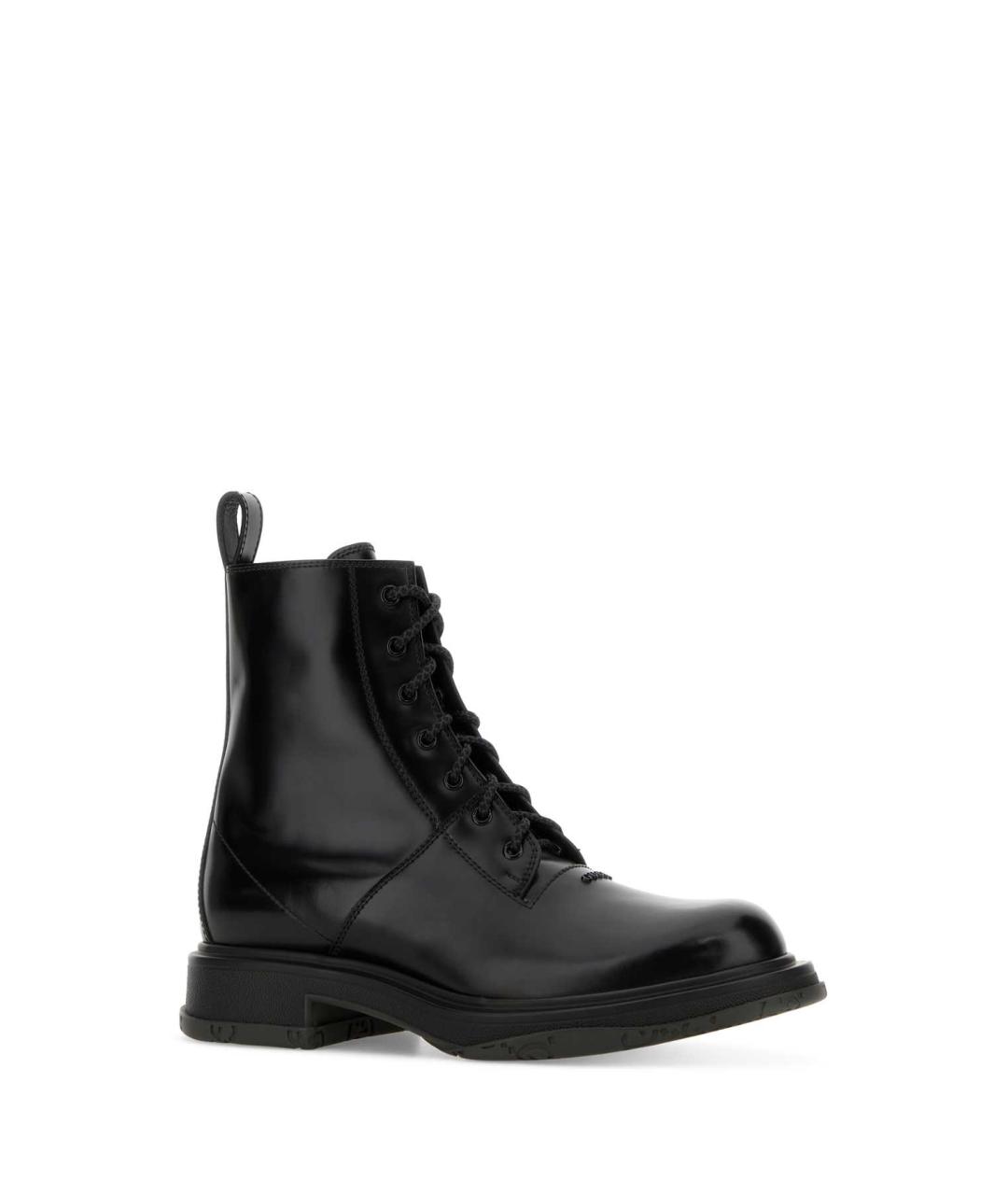 GUCCI Черные кожаные высокие ботинки, фото 2