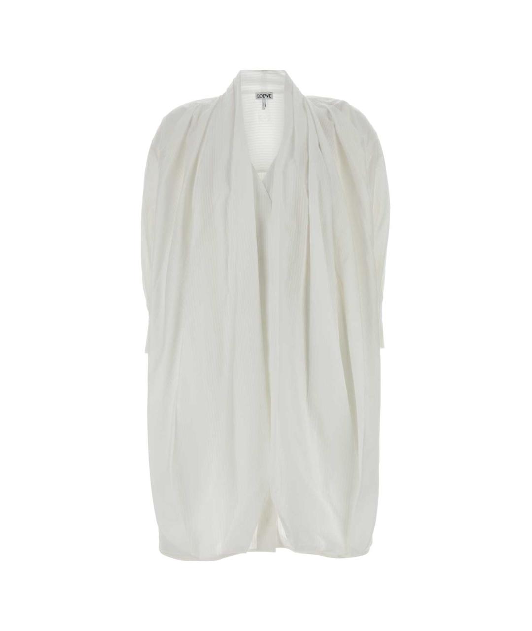 LOEWE Белое хлопковое повседневное платье, фото 1