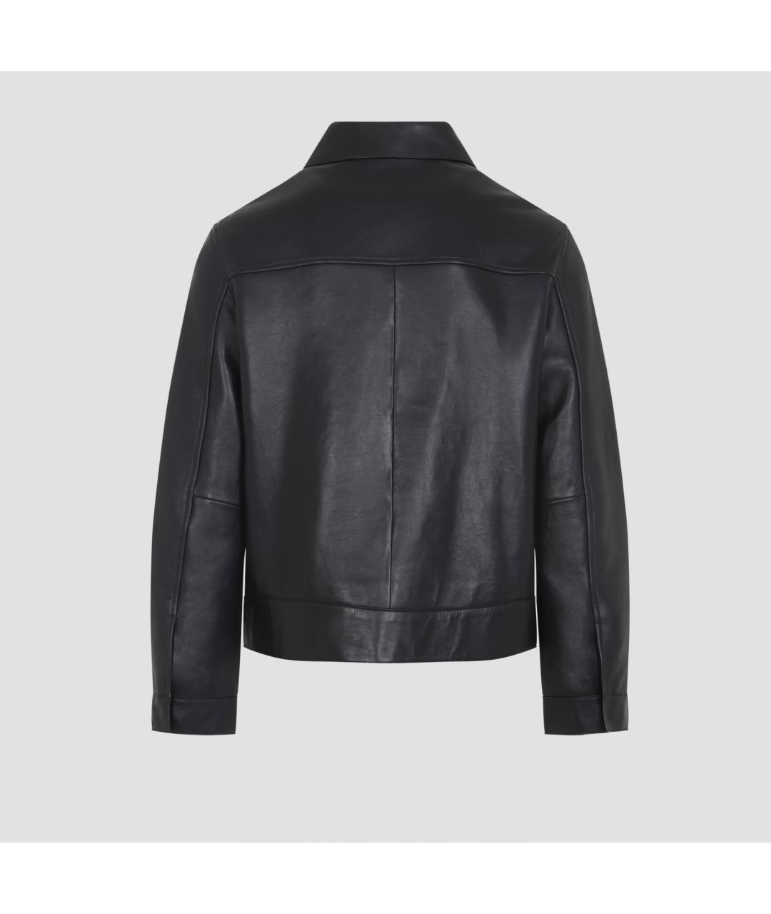 YVES SALOMON Черная кожаная куртка, фото 3