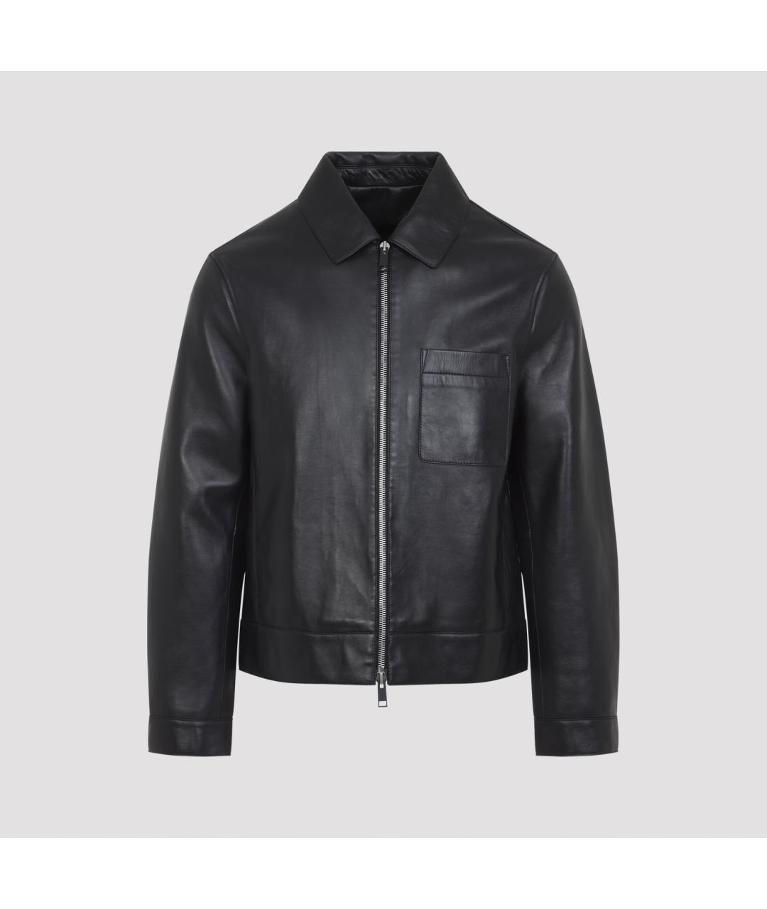 YVES SALOMON Черная кожаная куртка, фото 2