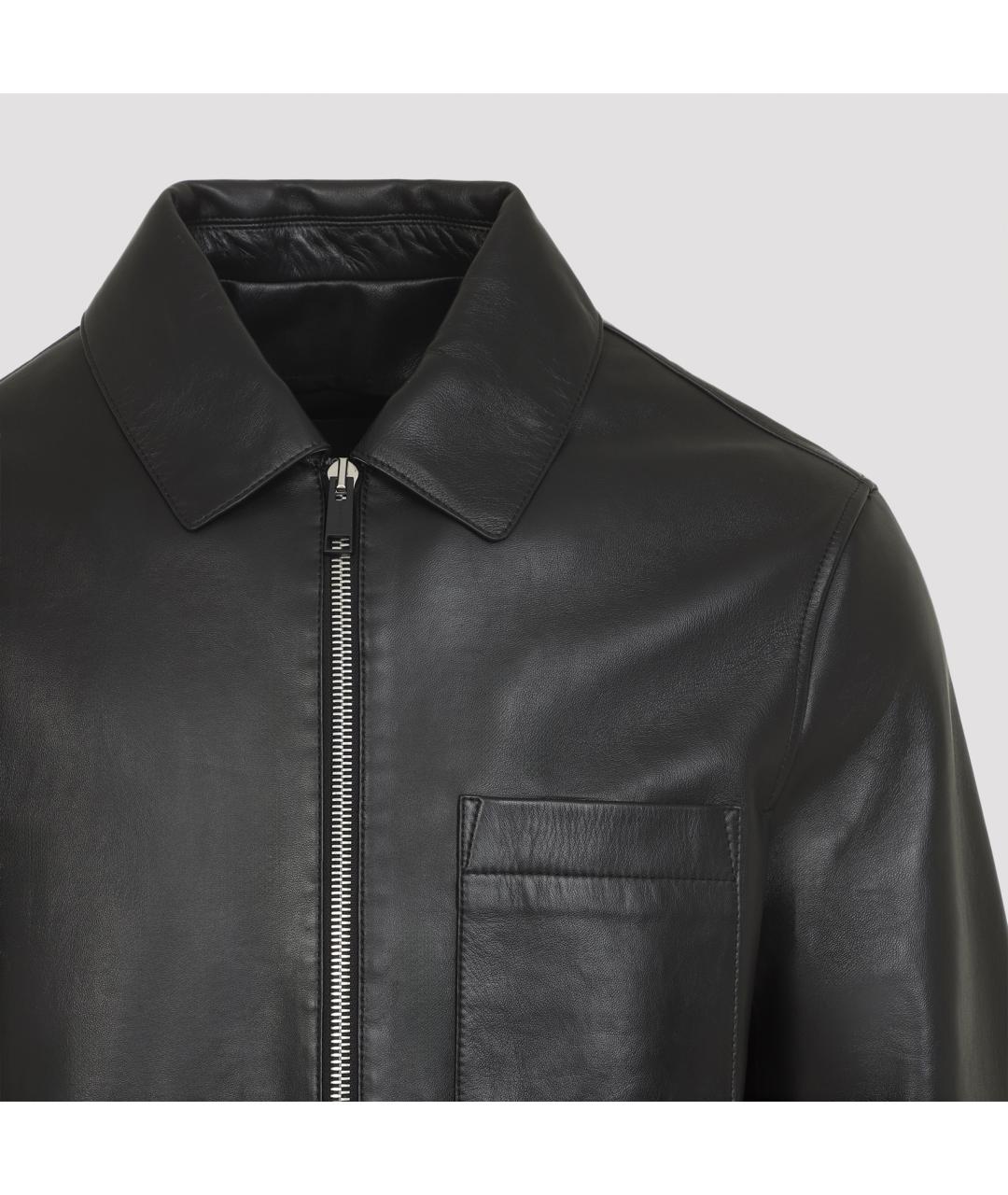 YVES SALOMON Черная кожаная куртка, фото 4