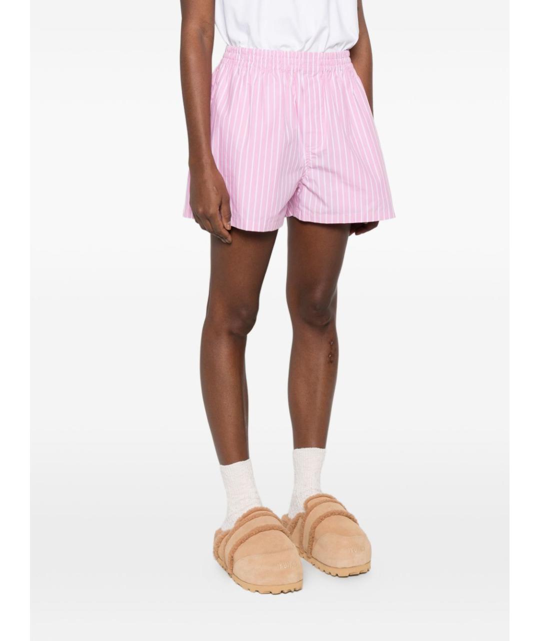 BALENCIAGA Розовые хлопковые шорты, фото 2