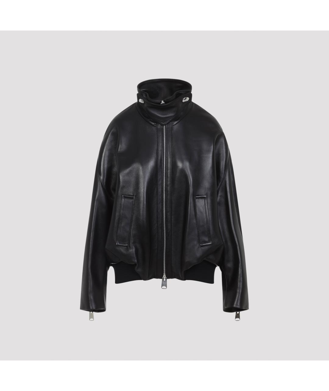 KHAITE Черная кожаная куртка, фото 2