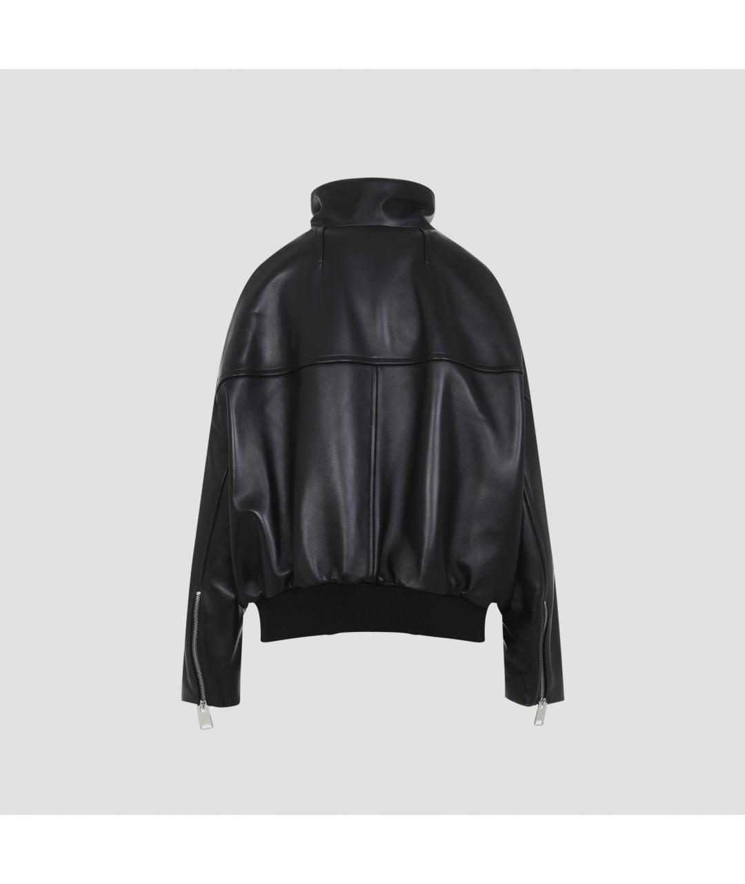 KHAITE Черная кожаная куртка, фото 3