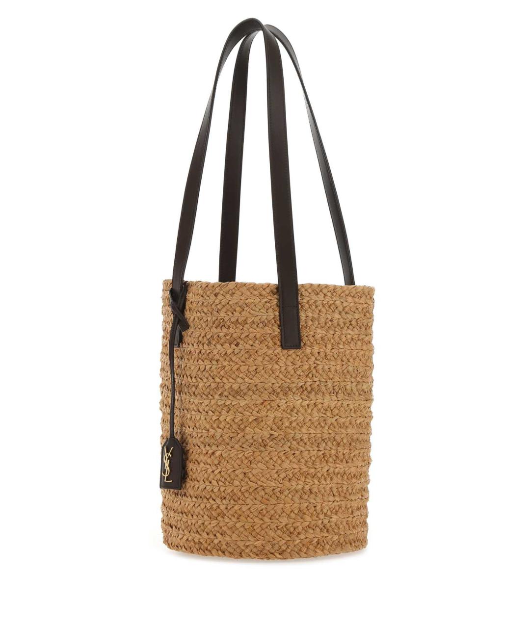 SAINT LAURENT Бежевая пелетеная сумка через плечо, фото 2