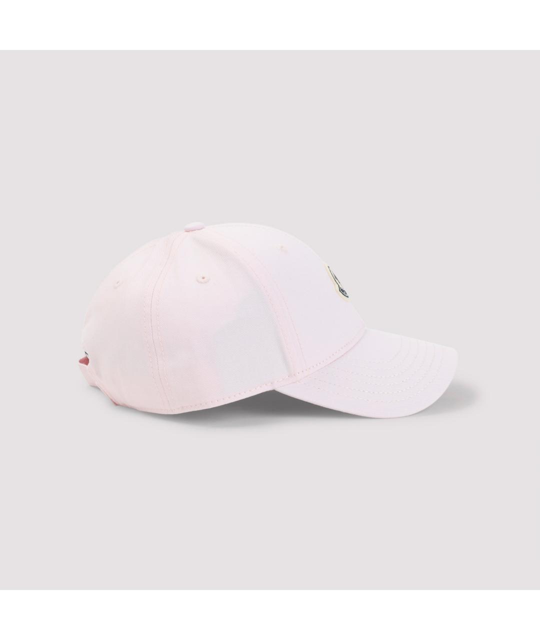 MONCLER Розовая хлопковая кепка, фото 2