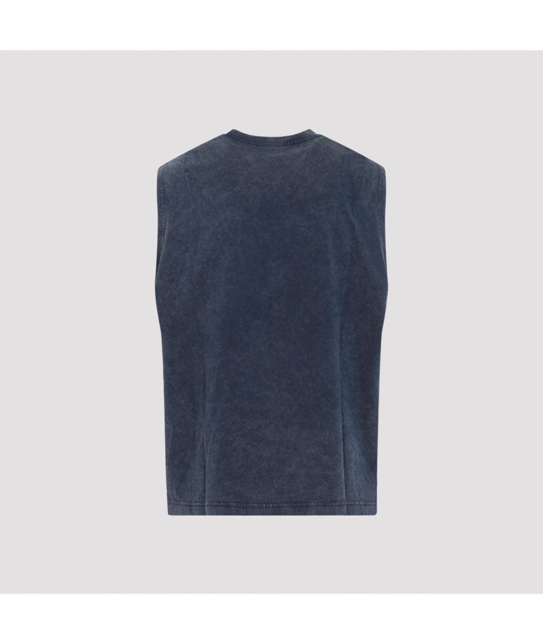 OFF-WHITE Синяя хлопковая майка, фото 2