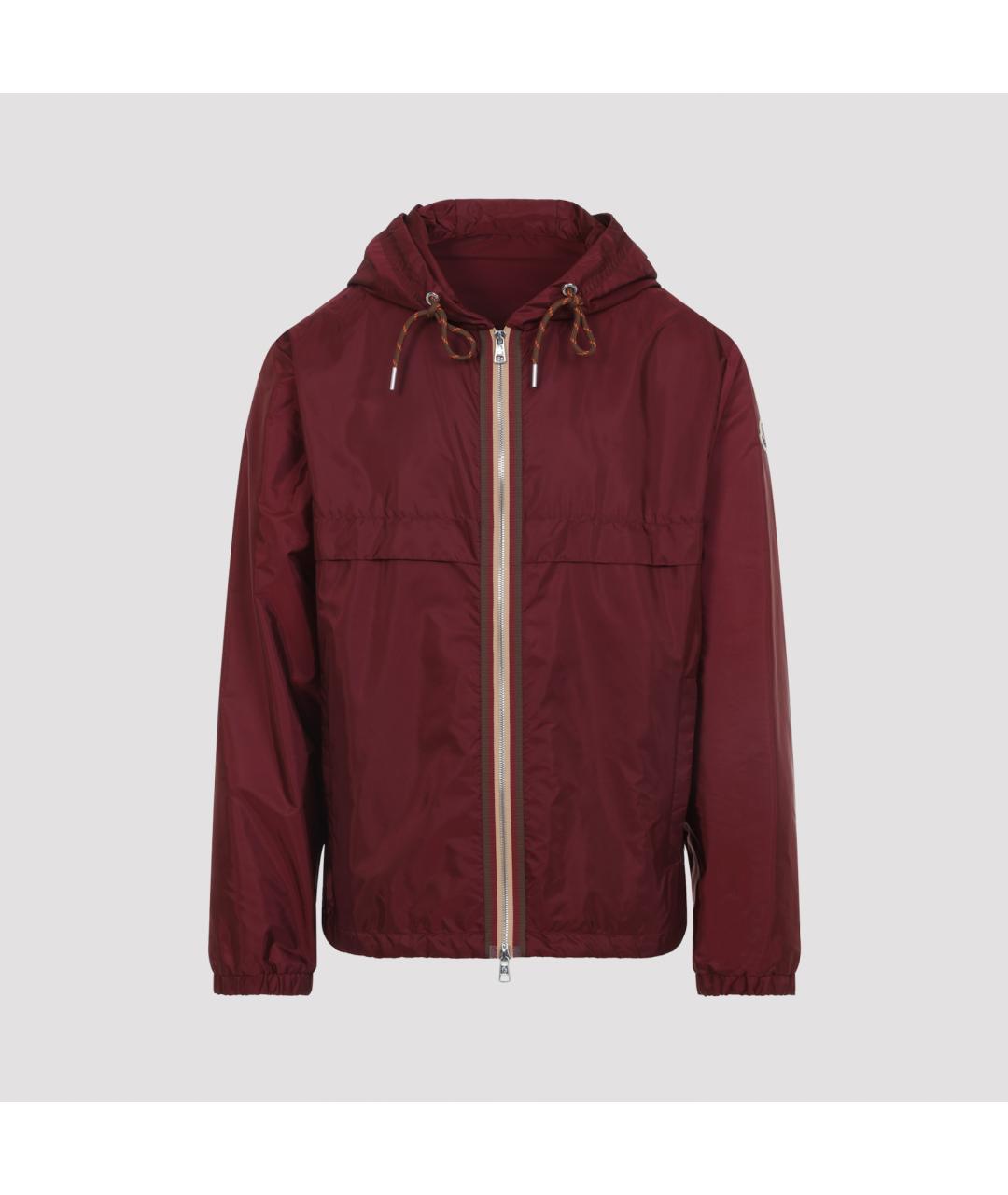 MONCLER Красная полиамидовая куртка, фото 2