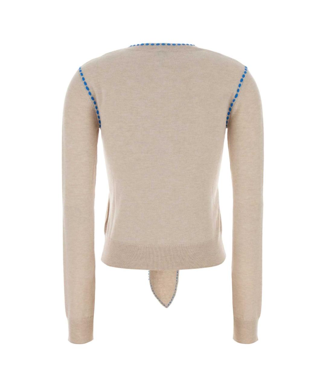 LOEWE Бежевый шерстяной джемпер / свитер, фото 2