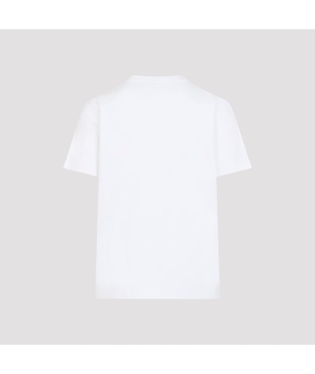 OFF-WHITE Белая хлопковая футболка, фото 2