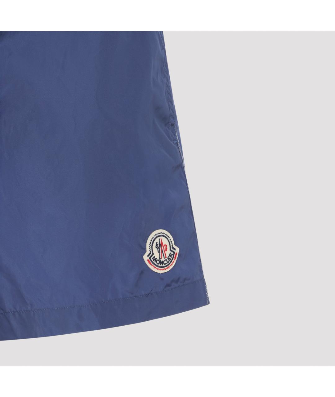 MONCLER Синие полиамидовые плавки, фото 3