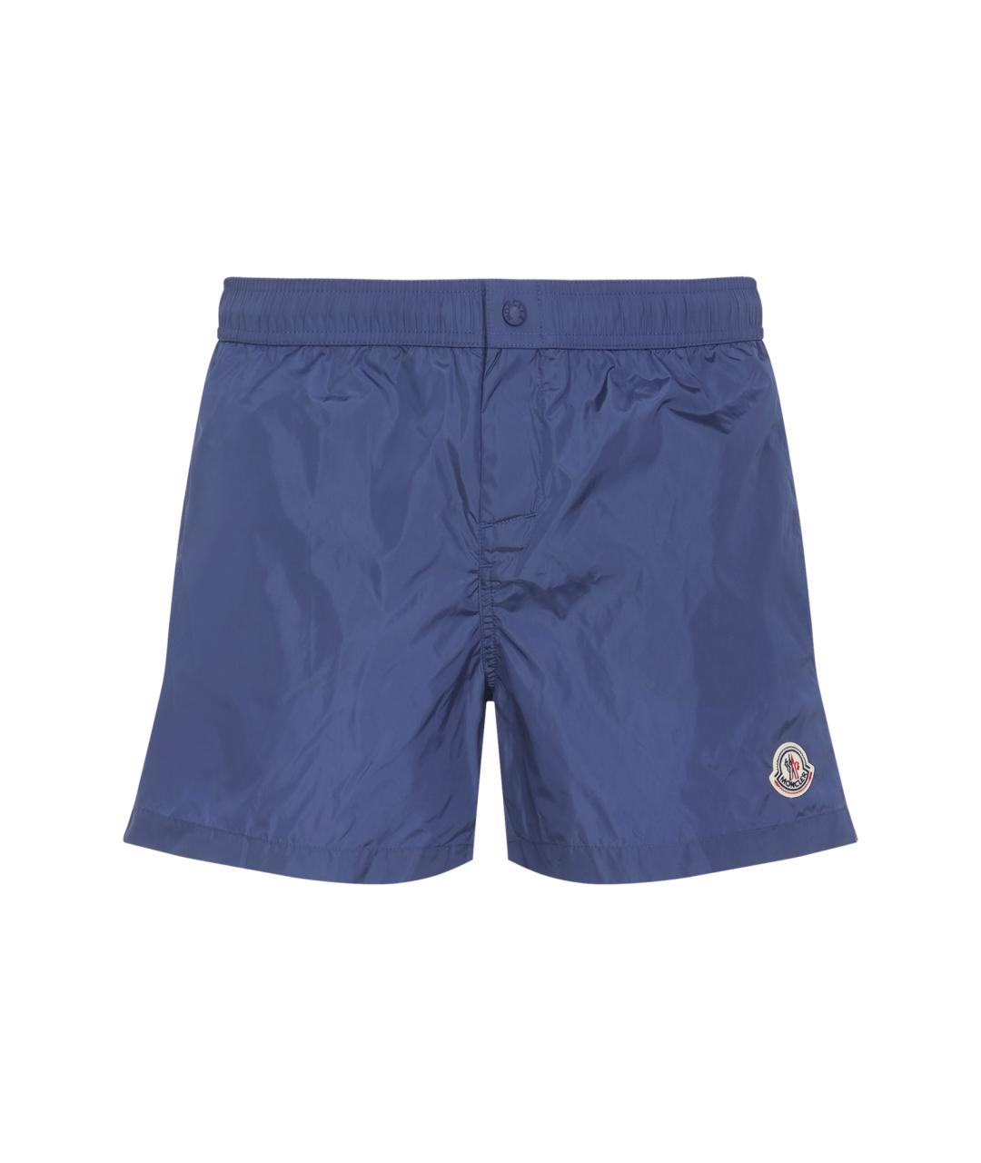 MONCLER Синие полиамидовые плавки, фото 1