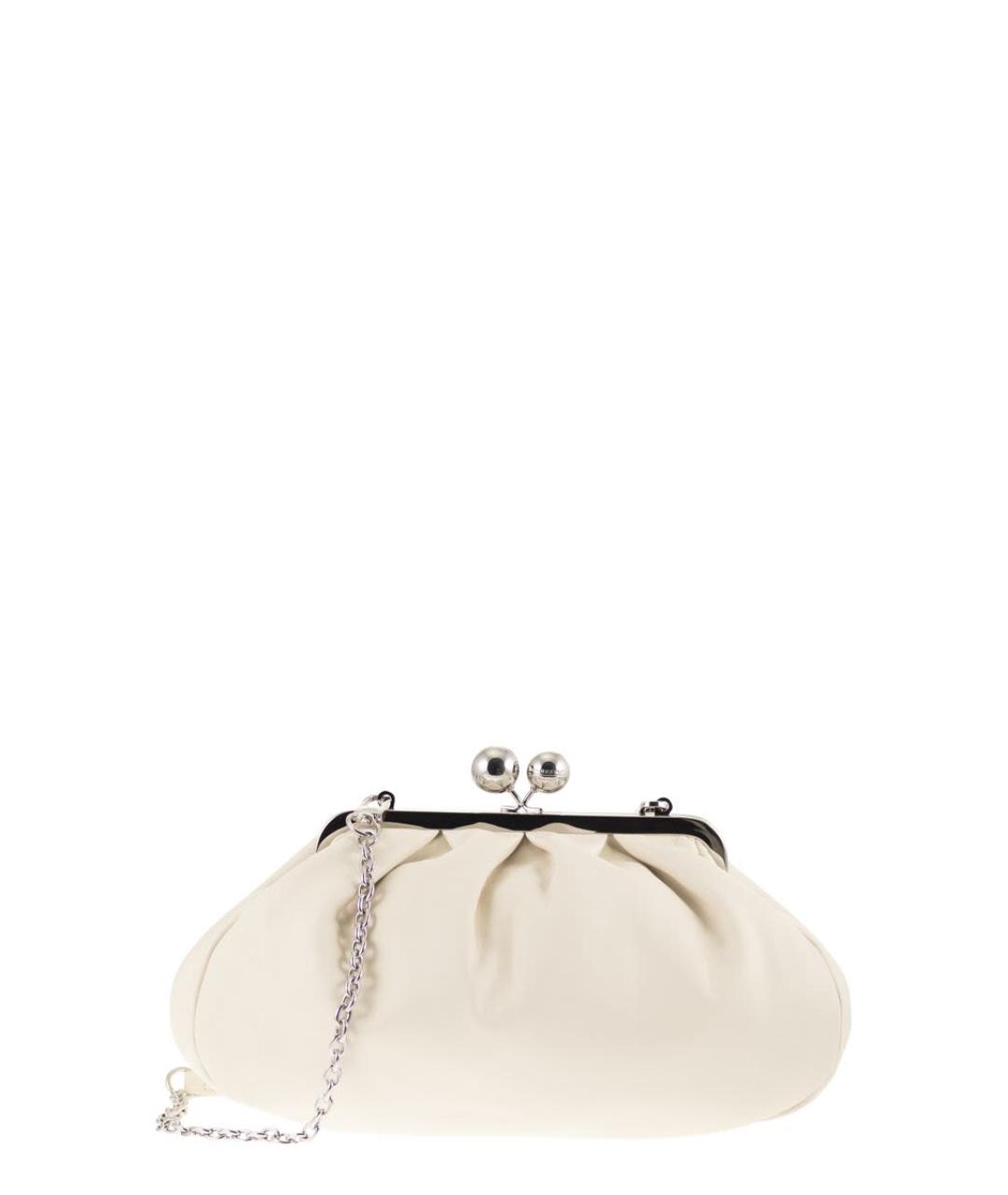 WEEKEND MAX MARA Белая кожаная сумка через плечо, фото 1