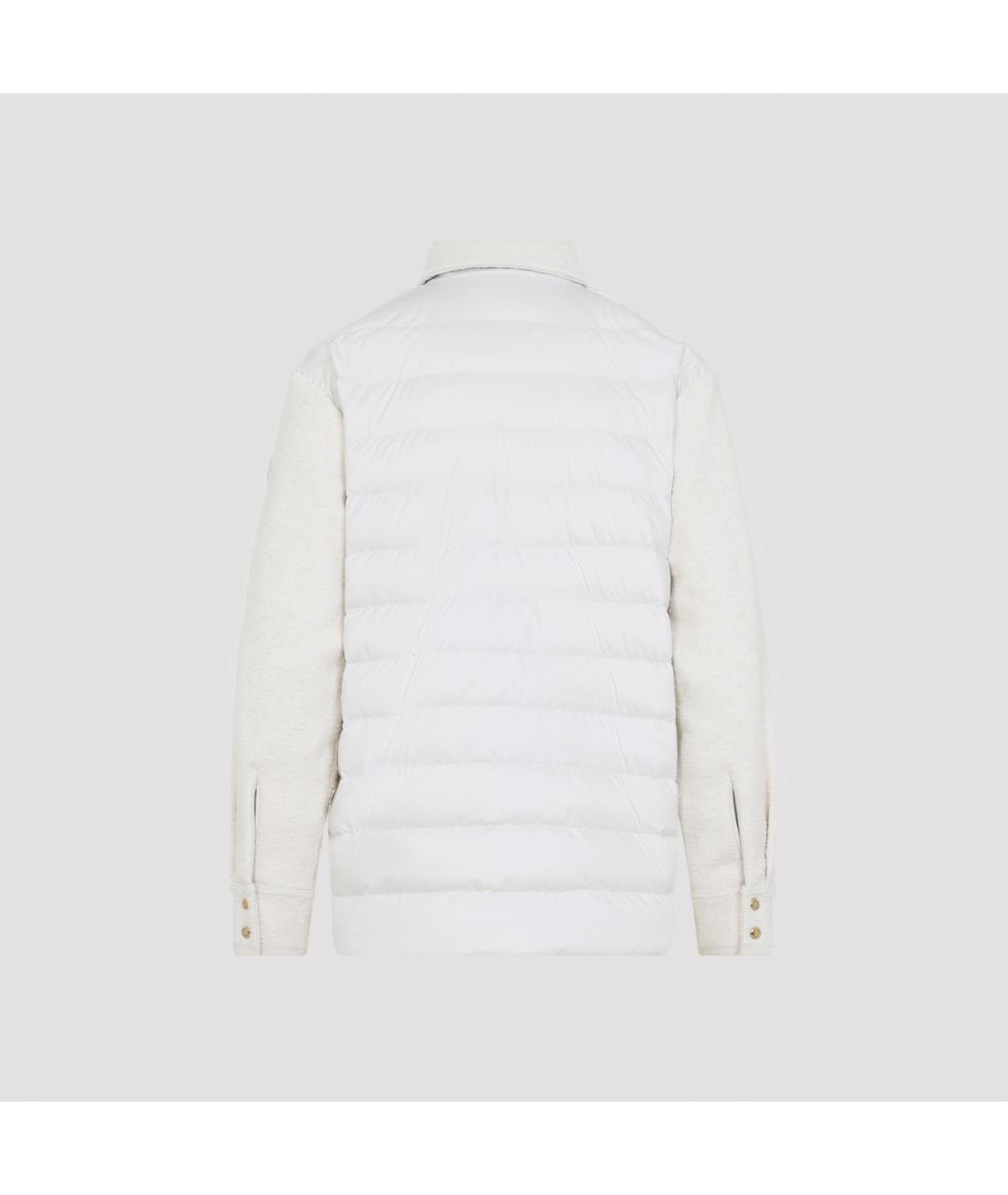 MONCLER Белая хлопковая куртка, фото 2