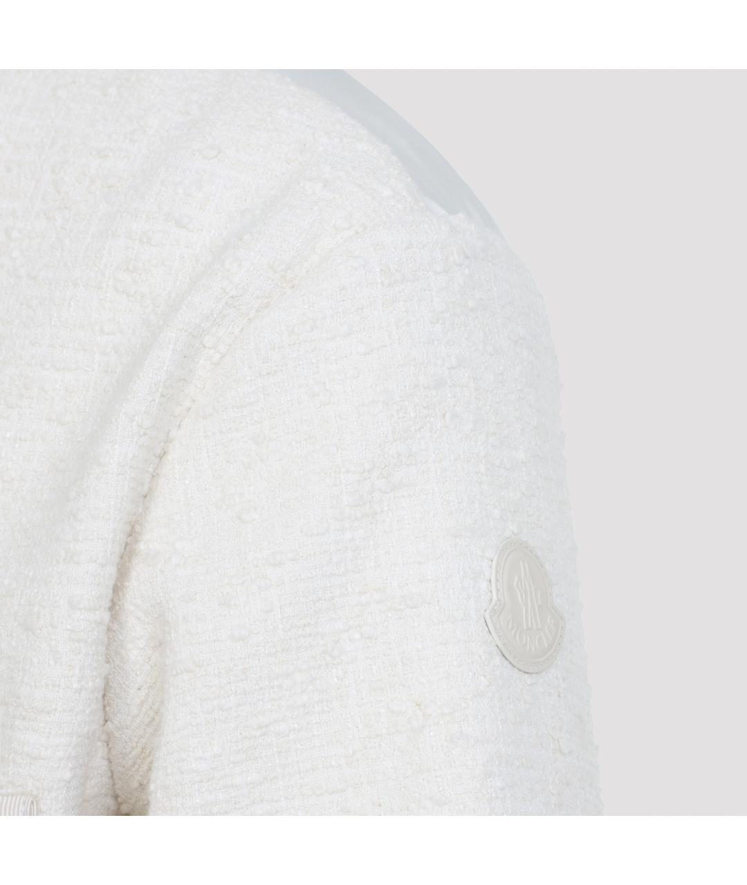 MONCLER Белая хлопковая куртка, фото 4