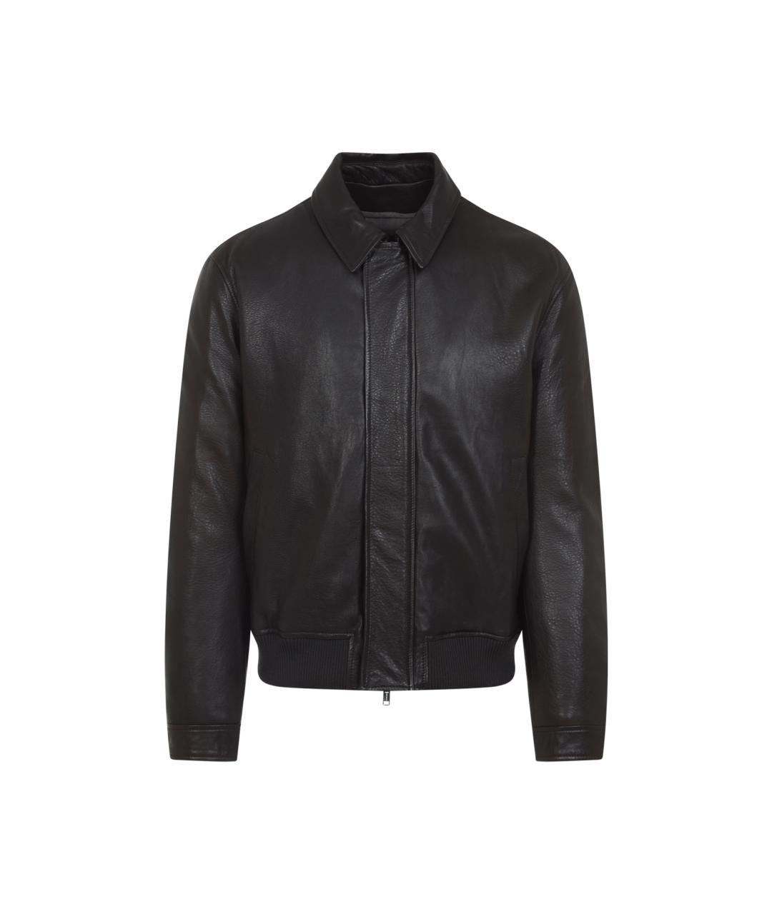 YVES SALOMON Коричневая кожаная куртка, фото 1