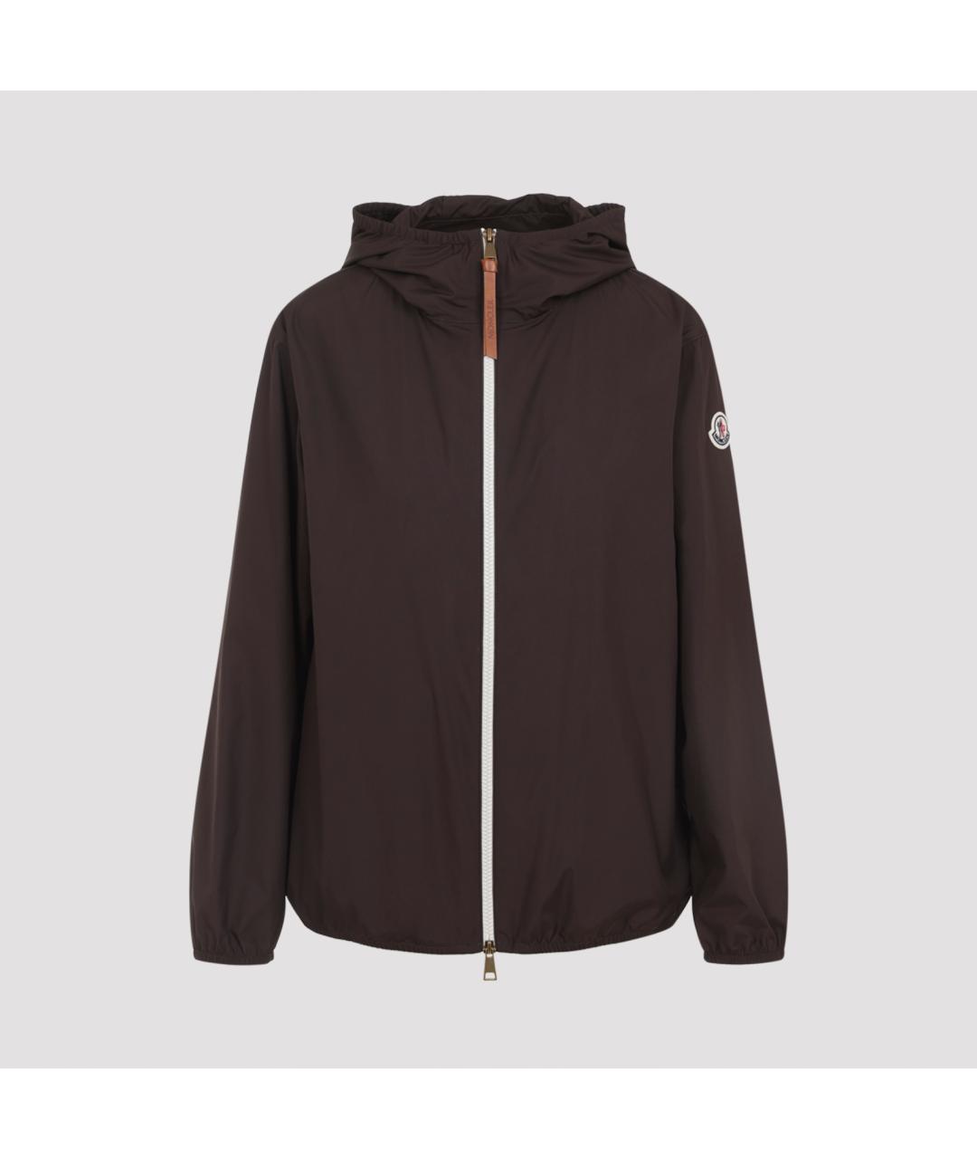 MONCLER Коричневая полиэстеровая куртка, фото 2