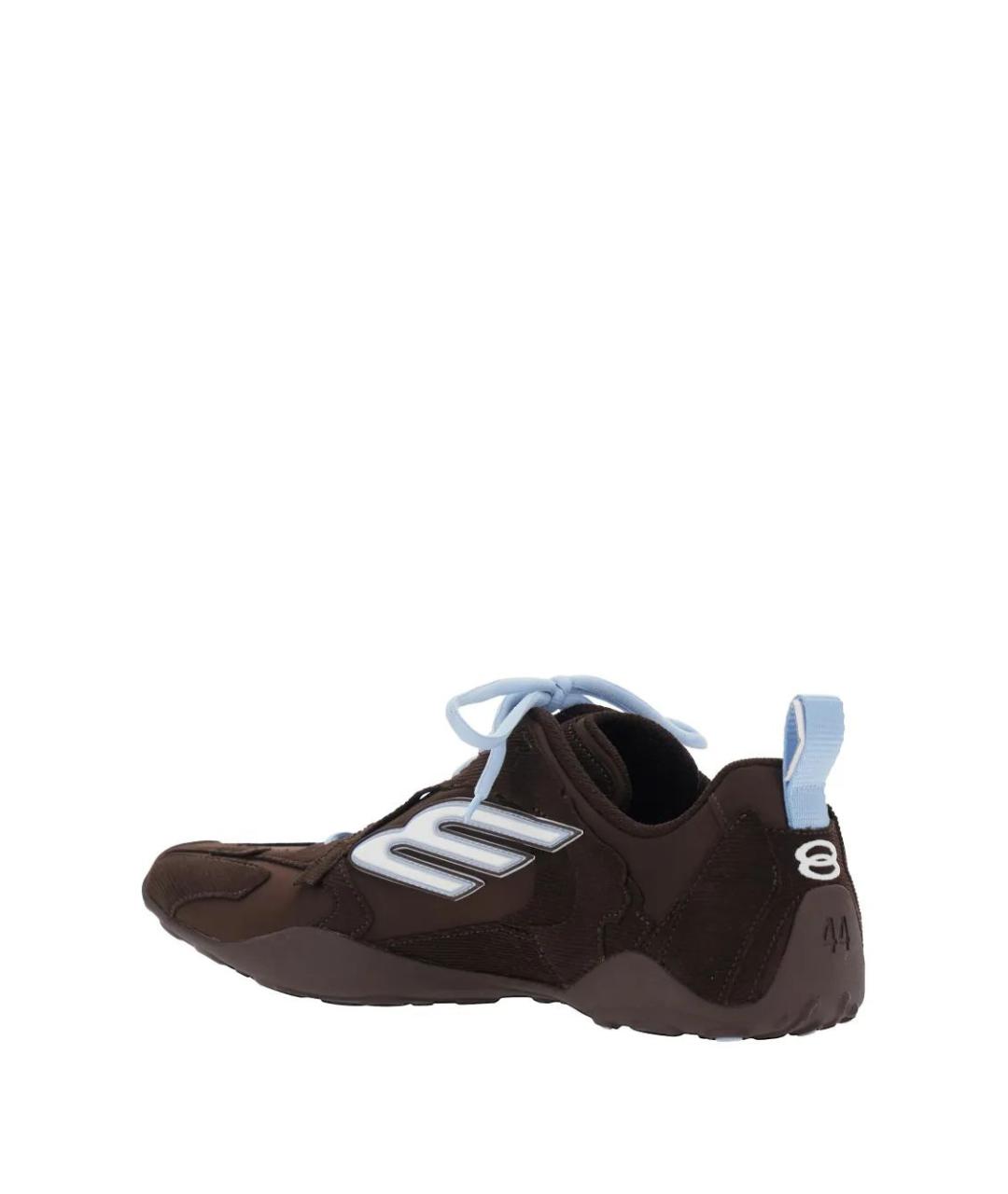 BALENCIAGA Коричневые низкие кроссовки / кеды, фото 4