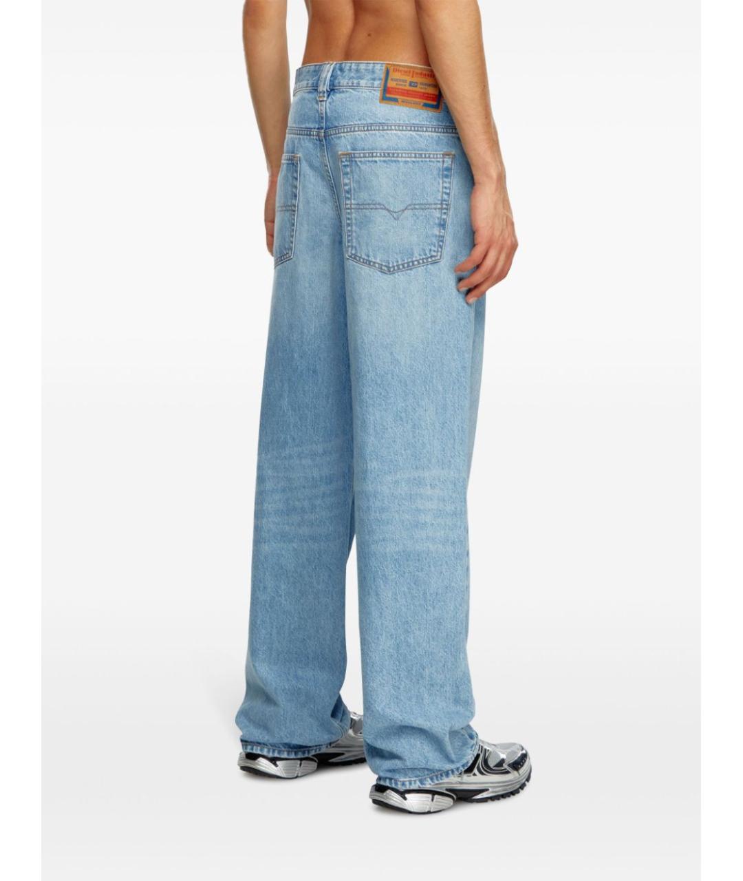 DIESEL Синие хлопковые повседневные брюки, фото 4